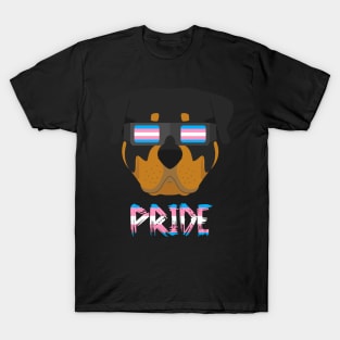 Rottweiler Transgender Flag Lgbt T-Shirt